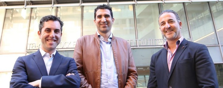 The Floor's managing partners get ready to open in Tel Aviv. Left to right: Moised Cohen, Avi Cohen and Gil Devora. (Photo credit, Gil Porat)